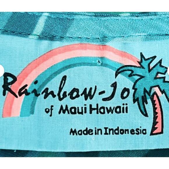 Rainbow Jo Dress Green Geo Print Boho Style Small - Picture 6 of 7